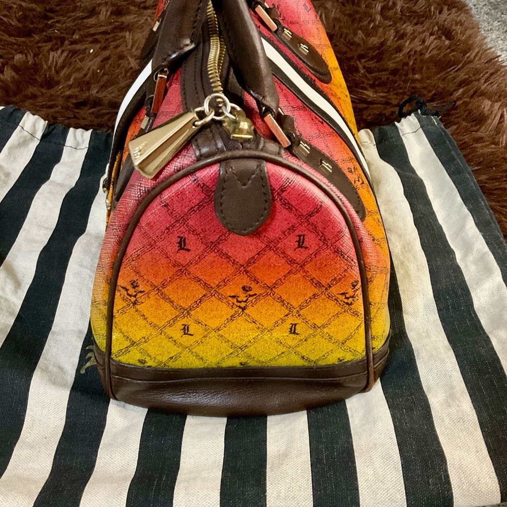 L.A.M.B. Red and Yellow ombré Rasta tote bag - Picture 10 of 12